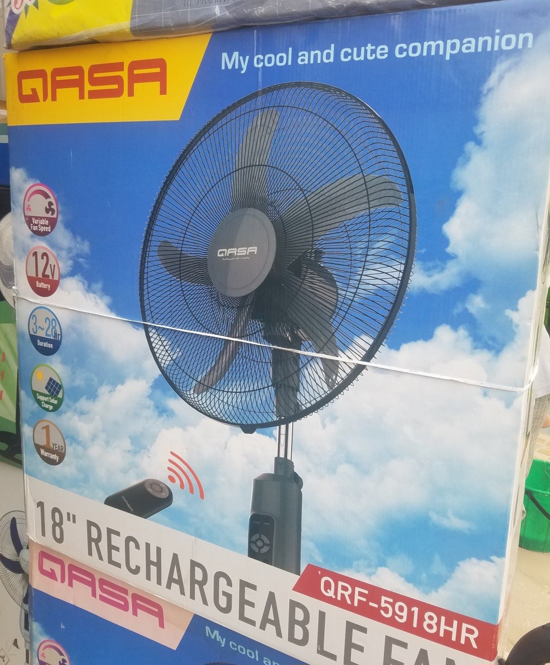 rechargeable fan