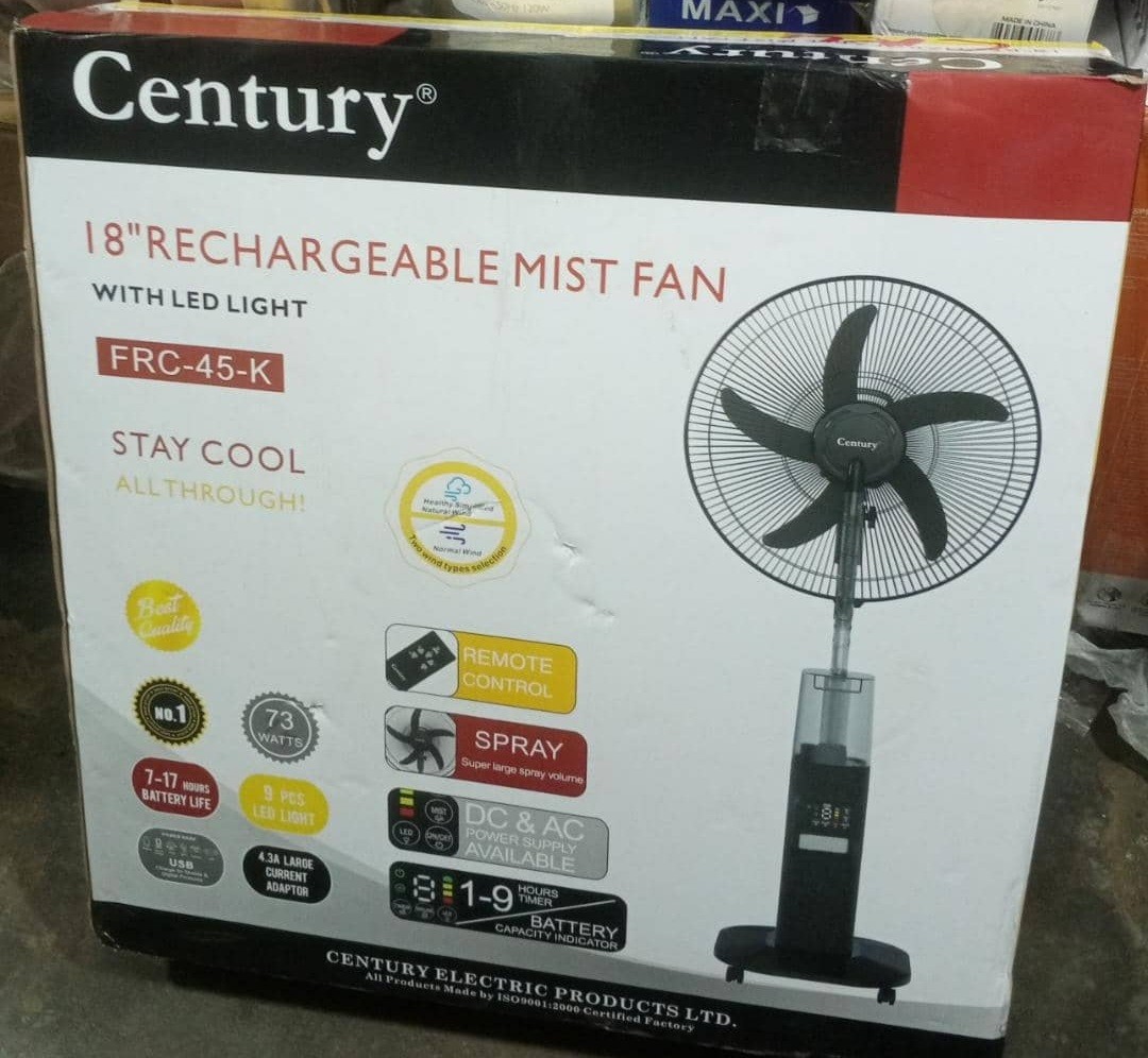 Century rechargeable air cooler