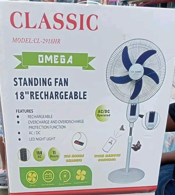 Classic rechargeable fan