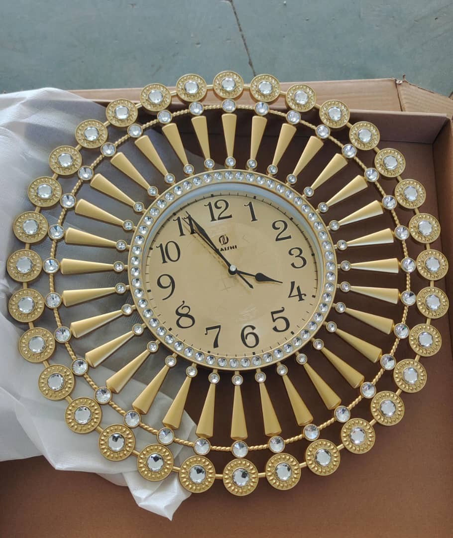 Gold design wall clock
