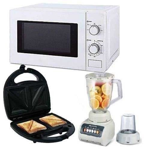 microwave + blender and sandwich machine bondle